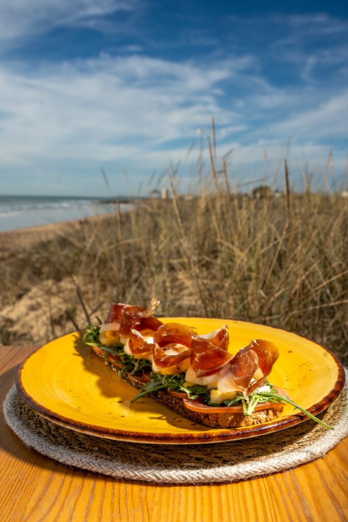 natura playa el palmar comer frente al mar